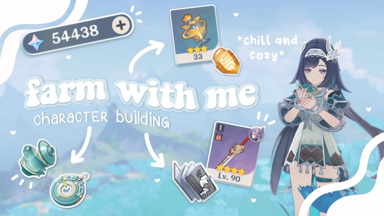 building and cleaning up my account! ₊˚ 🤍 ୨୧ cozy voiceovers and gameplay ・꒱| Genshin Impact