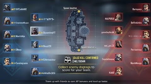 Gameplay #75 OZUNA 10 Vs 10 Kill Confirmed Mode Meltdown Map #CODM #DG