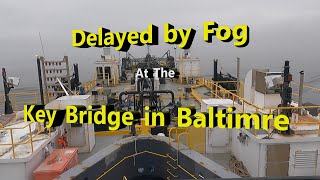 Foggy Outbound Key Bridge Passage