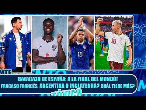 🔴BATACAZO DE ESPAÑA: A LA FINAL DEL MUNDO! FRACASO FRANCÉS. ARGENTINA O INGLATERRA? CUÁL TIENE MÁS?