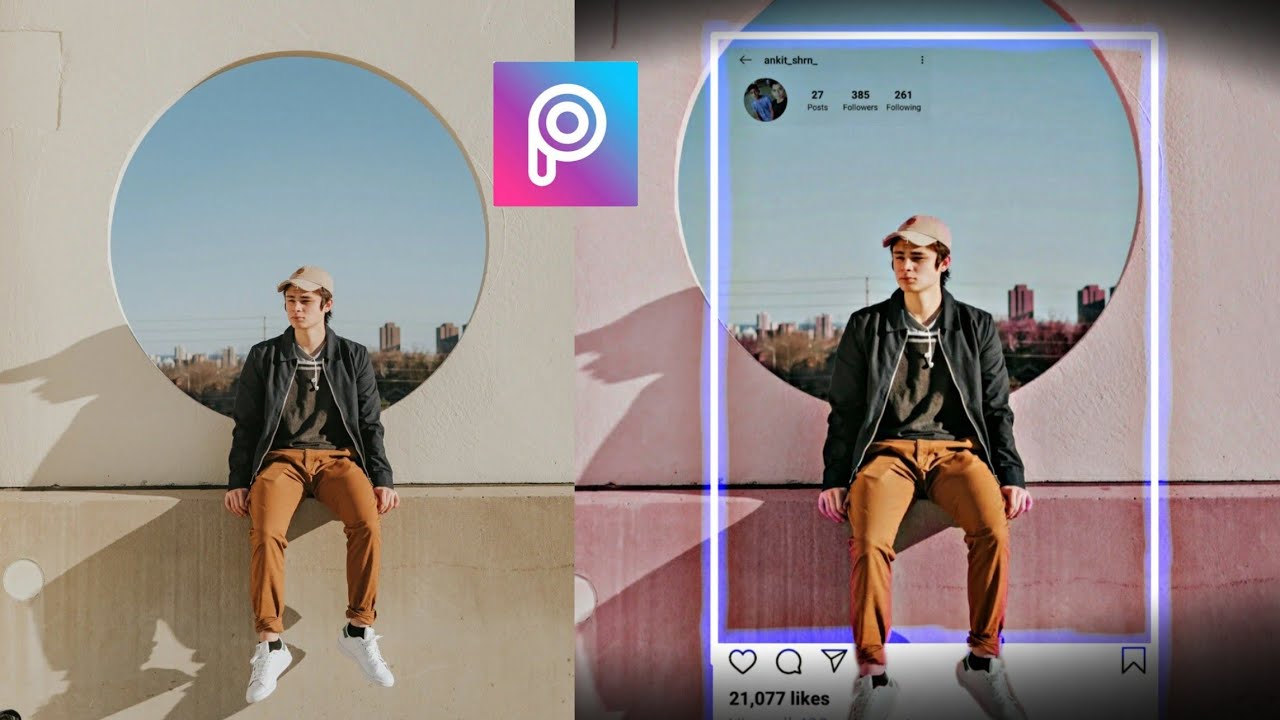 👑 HOW TO MAKE 3D INSTAGRAM FRAME IN PICSART 👑 #PICSART #EDITING - YouTube
