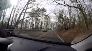 Driving from Chattanooga to Rock City (Lookout Mountain)