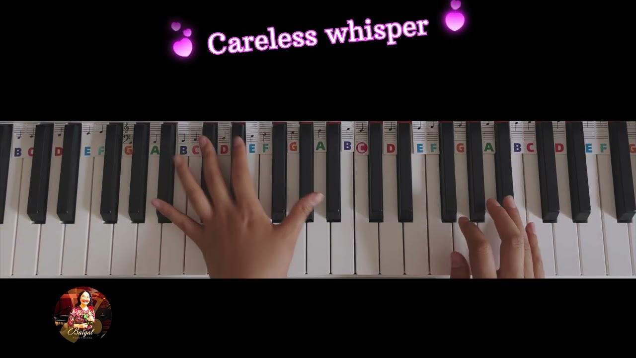 Careless whisper /piano tutorial 