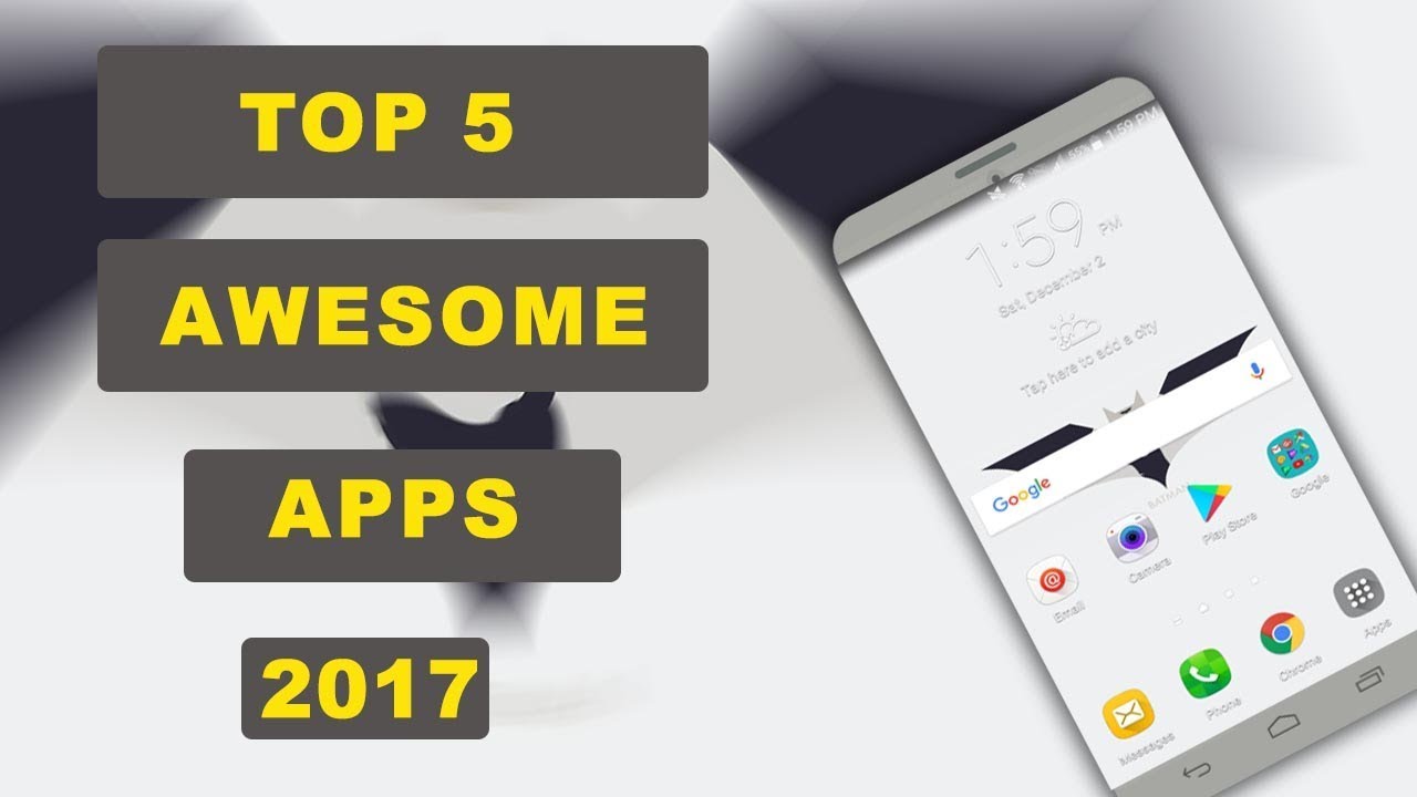 Top 5 Awesome Apps For Android 2017 YOU MUST TRY !😎 - YouTube