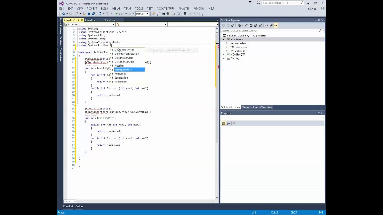 How to Create COM component for QTP