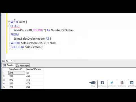 SQL Server - How to Create With Common Table (tr)