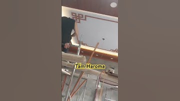 Tấm Haroma làm Trần giật cấp | thi công Trần nhựa #haroma #leha #shorts