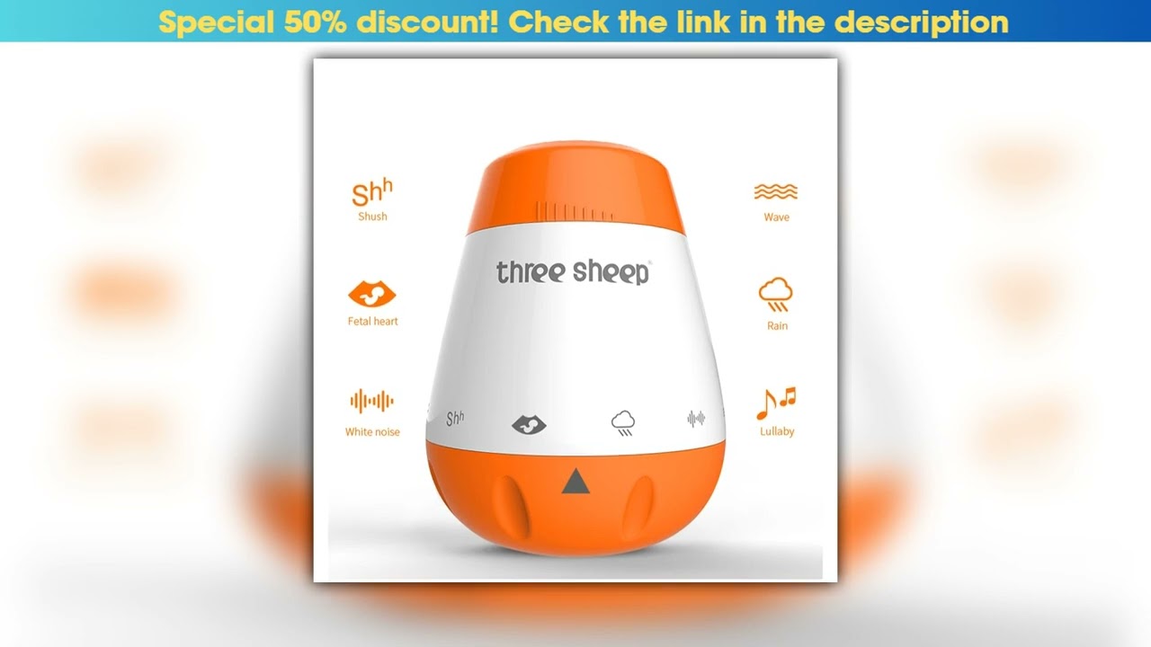 Baby White Noise Machine Smart Music Voice Sensor Infants Bad Sleep Helper Therapy Sound Monitor