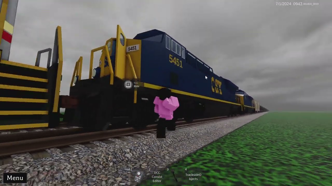 Roblox going in CSXT and doing horn show - YouTube