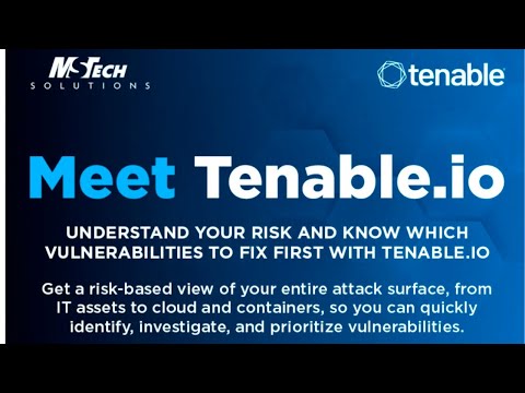 Meet Tenable.io (with MS Tech Solutions Ltd and Tenable)