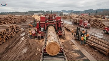 Inside a Wood Processing Factory: Full Transformation From Raw Timber to Finished Wooden Tables