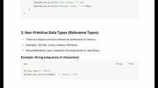 Part3 | Data types in java | #java #datatypes #programming #javacode #coding Update