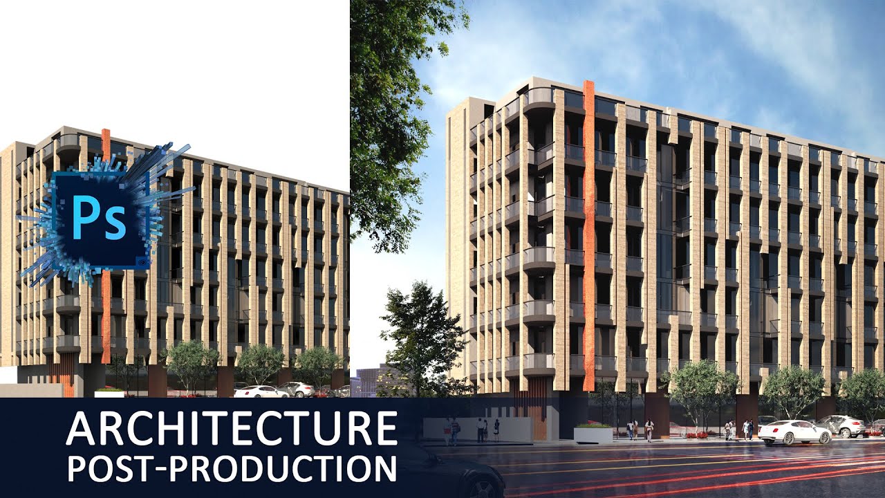 Photoshop Post Production | Architecture Visualization Render v.12 ...