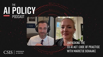 Unpacking the EU AI Act Code of Practice with Marietje Schaake