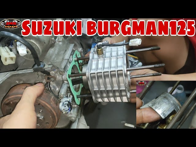 tinulak dahil ayaw magstart suzuki burgman125 | natuyuan ng langis | up to date dapat mag change oil class=