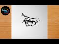 Anime Eye Drawing || How to draw sad Anime Eye Step by Step