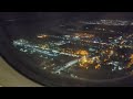 Atterisage landing  vol barcelone alger soir airbus a330 alger by night