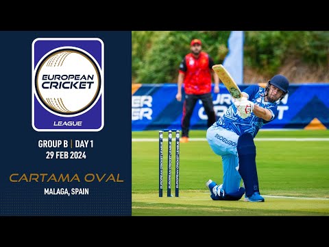 🔴 European Cricket League, 2024 | Group B, Day 1 | Cartama Oval, Malaga, Spain | T10 Live Cricket