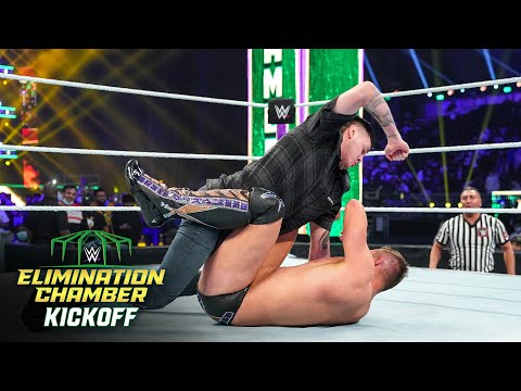 Dominik Mysterio delivers right hand to Miz: WWE Elimination Chamber 2022 (WWE Network Exclusive)