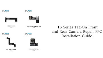 JCID 16 Series Front and Rear Camera Tag-on Repair FPC - Operation Guide #jcid #iphone16camera