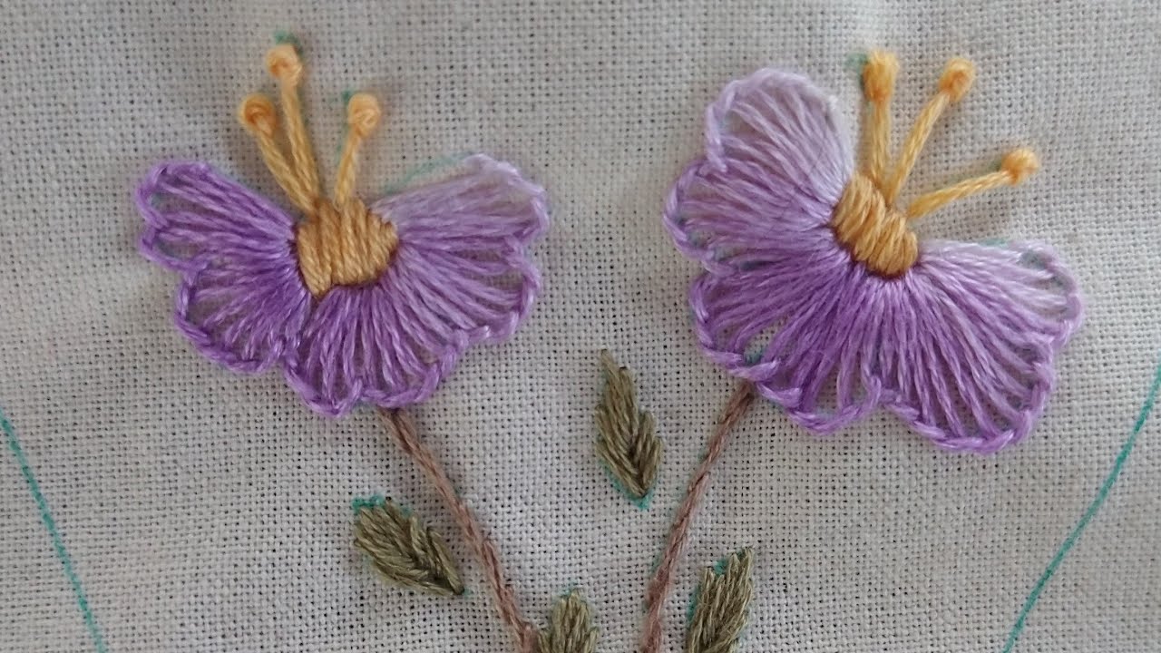 Flor em ponto caseado, Flower in Buttonhole