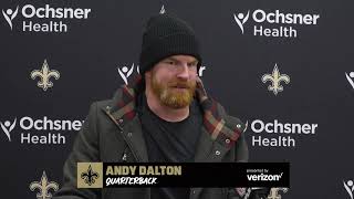 Andy Dalton on Weather in Win | Browns vs. Saints 2022 Week 16 Postgame Interview