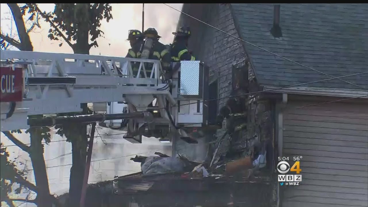 Large House Fire In Lynn Sends Man, 2 Firefighters To Hospital - YouTube