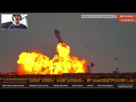 Starship SN10 Blows Up (5 different angles)