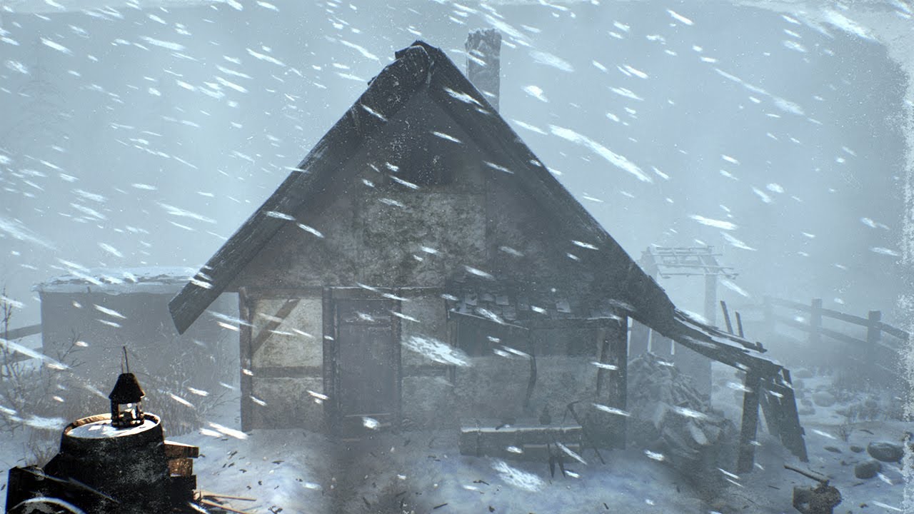 Уютная СКАЗОЧНАЯ ВЕЛИЦА и Звук ветра помогут победить бессонницу. Сказочная снежная буря, 12-часовая