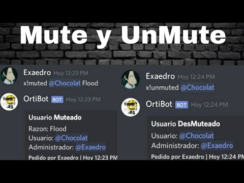 Comando Mute y UnMute - [Bot Designer For Discord] #6