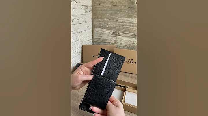 Обзор Подарочный набор Кошелек мужской Coach Boxed 3 In 1 Wallet Gift Set CS433 Распаковка