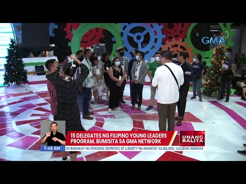 15 delegates ng Filipino Young Leaders Program, bumisita sa GMA Network | UB
