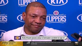 Doc Rivers Emotionally Reacts To The Passing Of Kobe Bryant