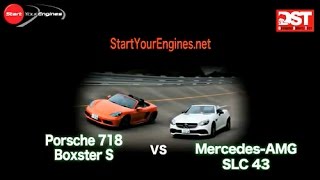 メルセデス・ベンツ AMG SLC 43 vs ポルシェ 718 ボクスター（加速・減速編）【DST#103-01＆02】