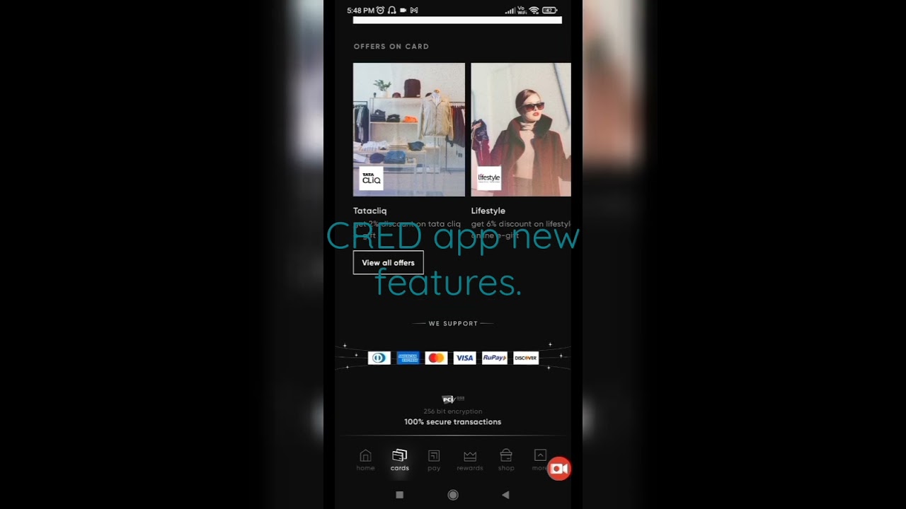 CRED app new features.