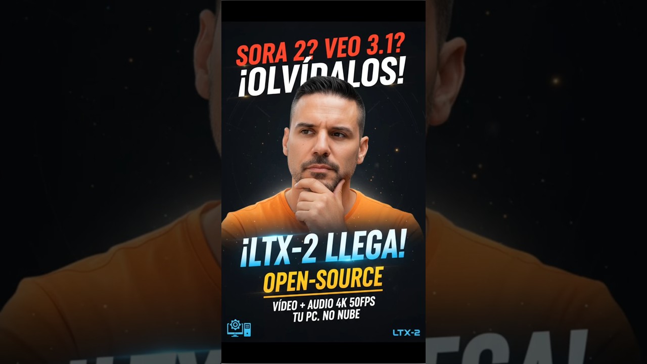 LTX-2: VÍDEO 4K + AUDIO 🔊 (¡Aprende, Sora!)