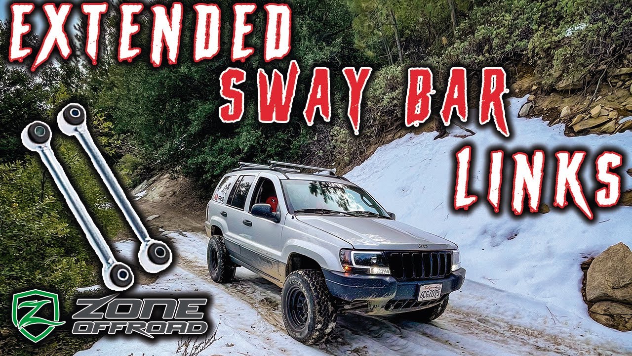 Installing Zone Longer Sway Bar Links on Lifted Jeep Grand Cherokee WJ