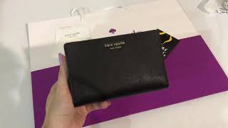 Authentic Kate Spade Medium cameron wallet - YouTube