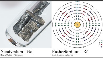 Neodymium - Nd vs Rutherfordium - Rf Comparing Element attributes Atoms