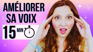 Améliorer sa voix CHAQUE JOUR en seulement 15 MIN 🔥 (cours de chant)