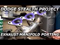 FNR Stealth Project Ep 10 - Porting Exhaust Manifolds