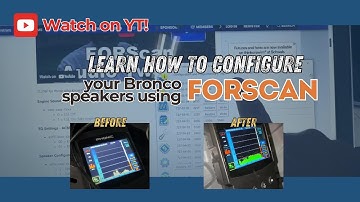 How to Configure FORScan | Ford Bronco system (2/3)