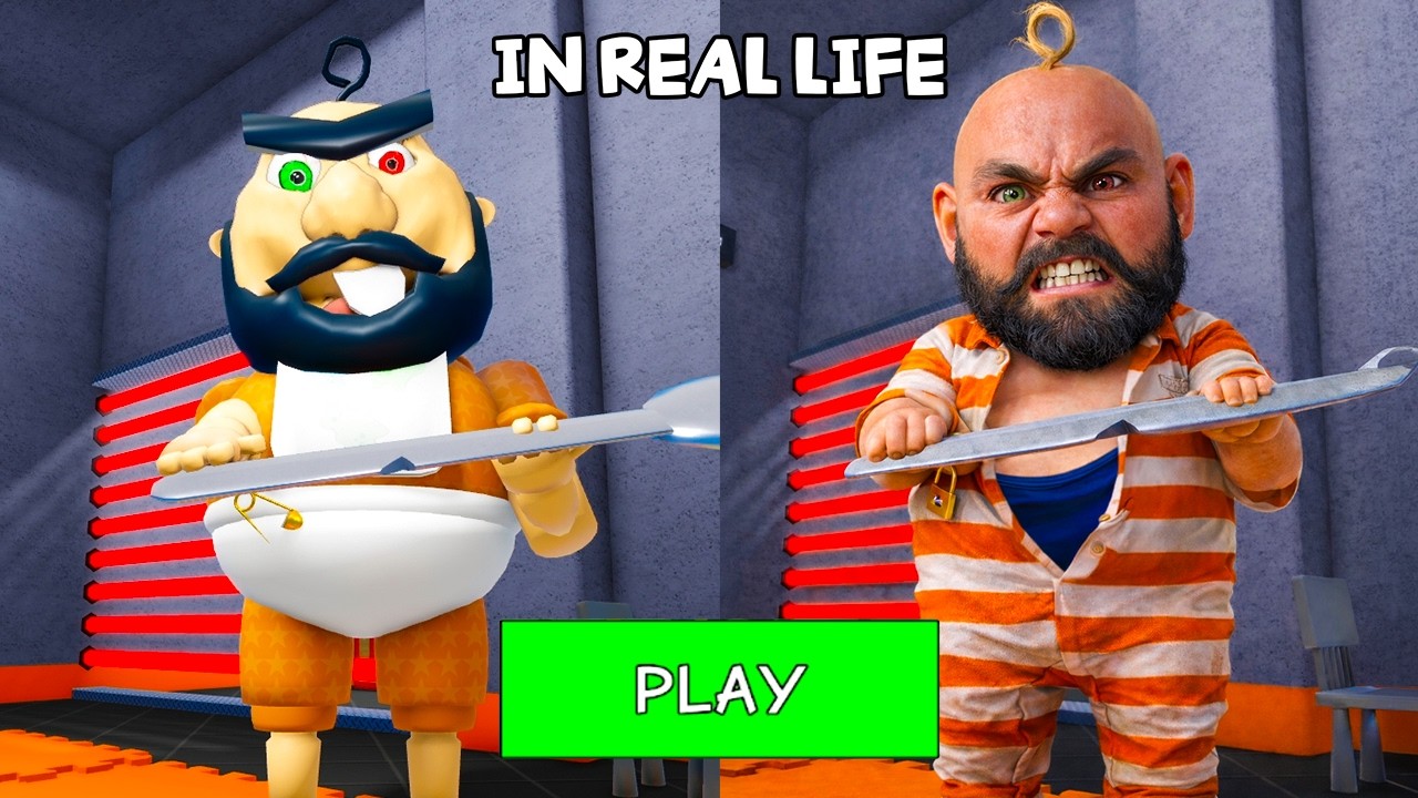 ESCAPE PRISON BABY BOBBY DAYCARE IN REAL LIFE! OBBY Full Gameplay #Roblox
