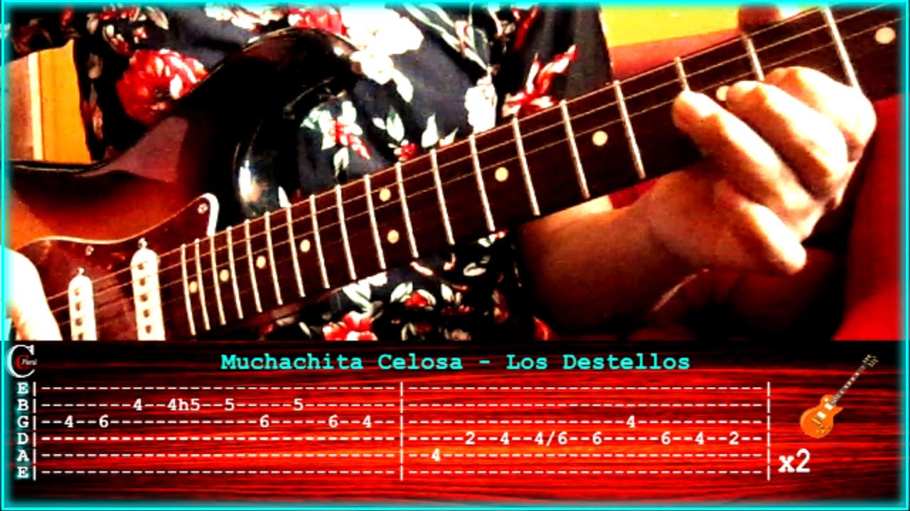 8.Guitarra Tutorial | Muchachita Celosa - Los Destellos | + Tabs + PDF + (Cumbia Peruana)