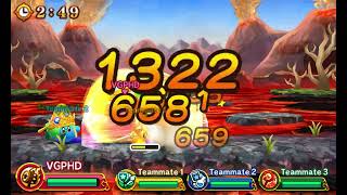 Team Kirby Clash Deluxe - Volcano - Tough: Colossal Triple-Team
