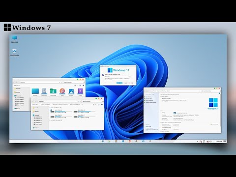 ธีม Windows 11 สำหรับ Windows 7 || ทำให้ Windows 7 ดูเหมือน Windows 11 || Windows 7 Ultimate