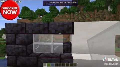 Boodlyneck - Put glass panes in stairs and slabs - Windowlogging Minecraft Mod #minecraft