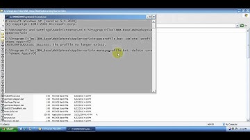 WebSphere   Deleting a Profile in Command Lineall Packages it is same wmv