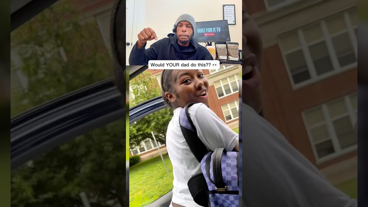 Dad Chased His Daughter to the School Door Because She Didn’t Say ‘I Love You’ Back 😭❤️
