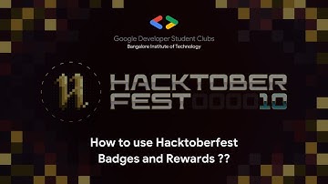 How to use the Hacktoberfest badges and rewards?